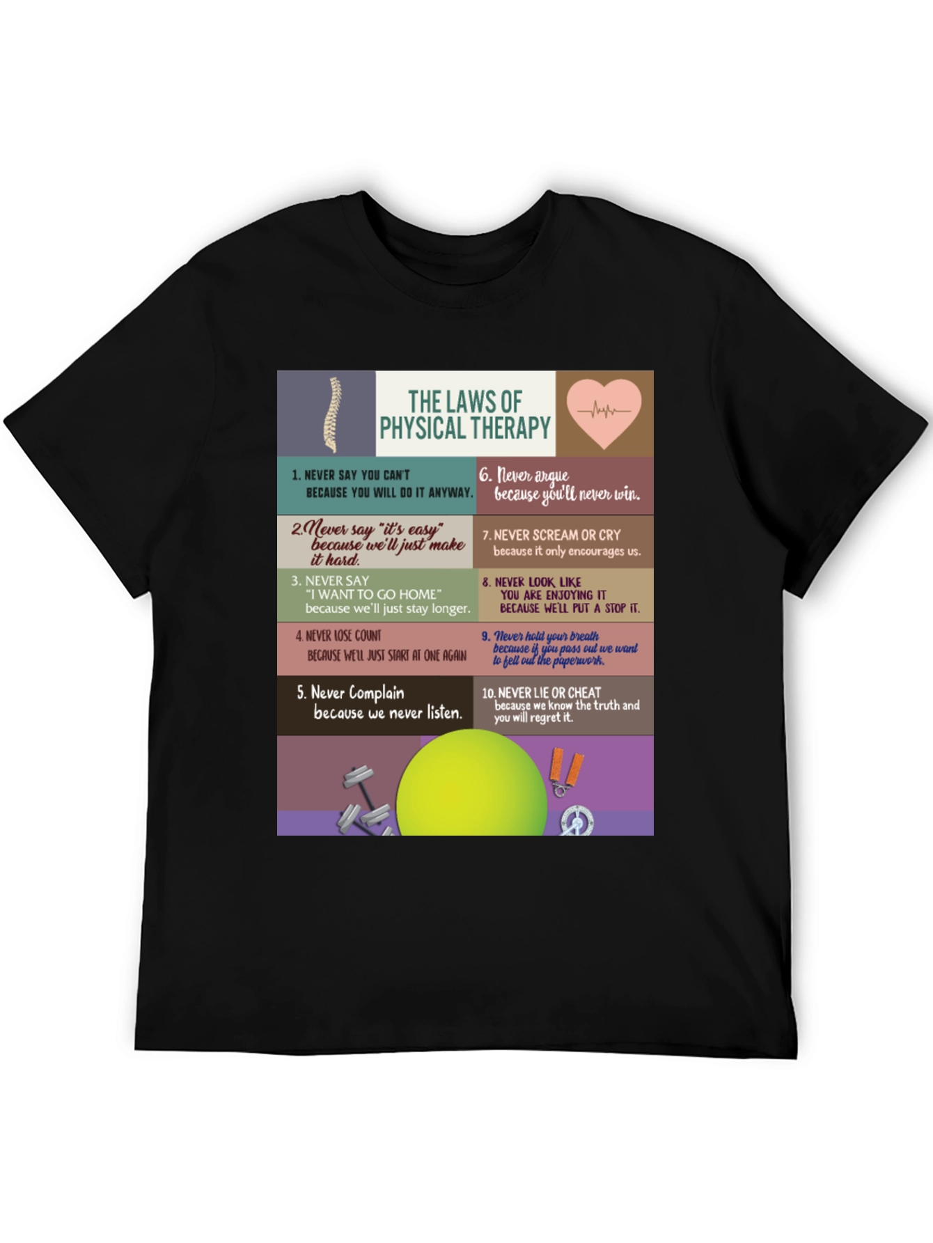 Physical Therapy Law T-Shirt - Funny Therapist Tee