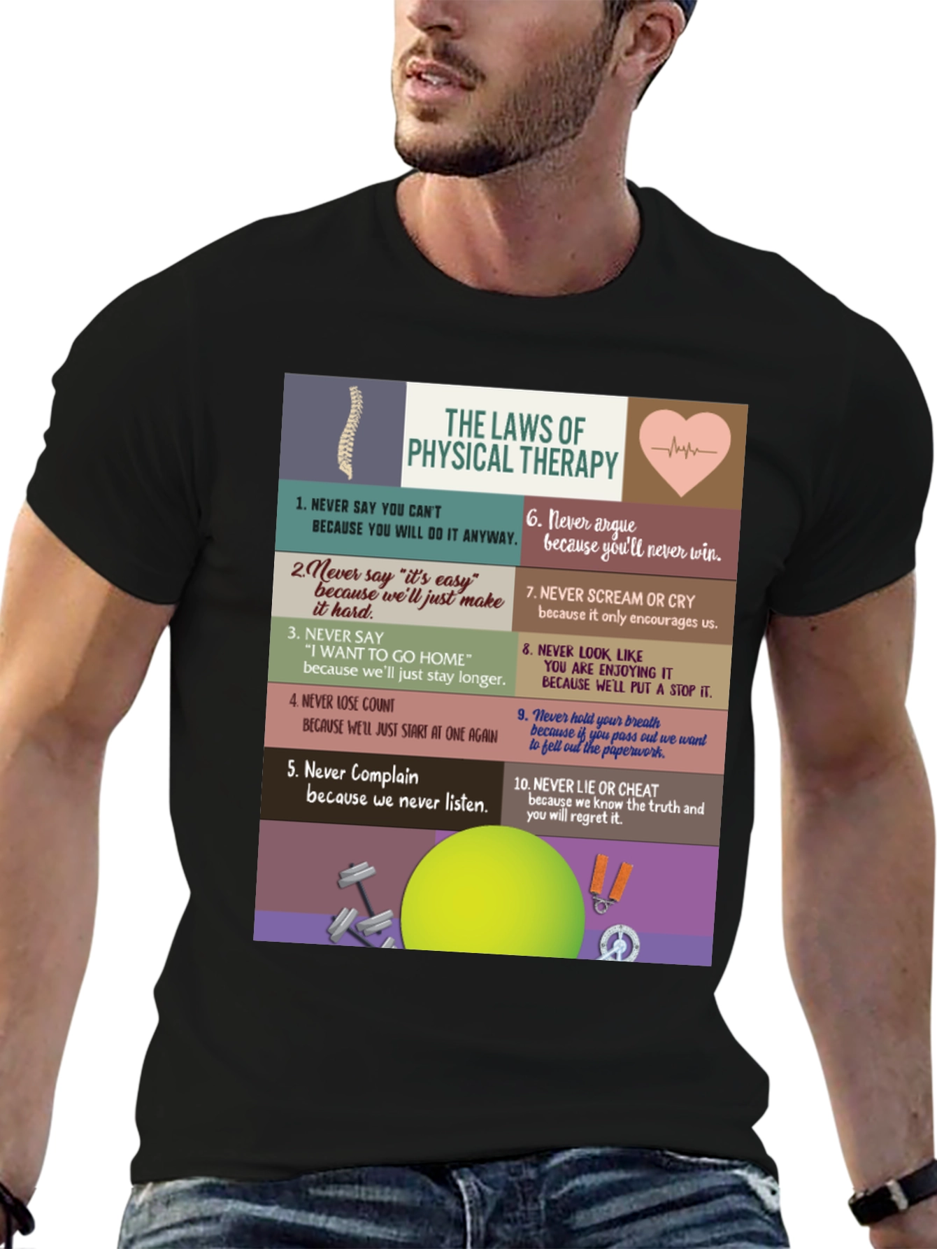 Physical Therapy Law T-Shirt - Funny Therapist Tee