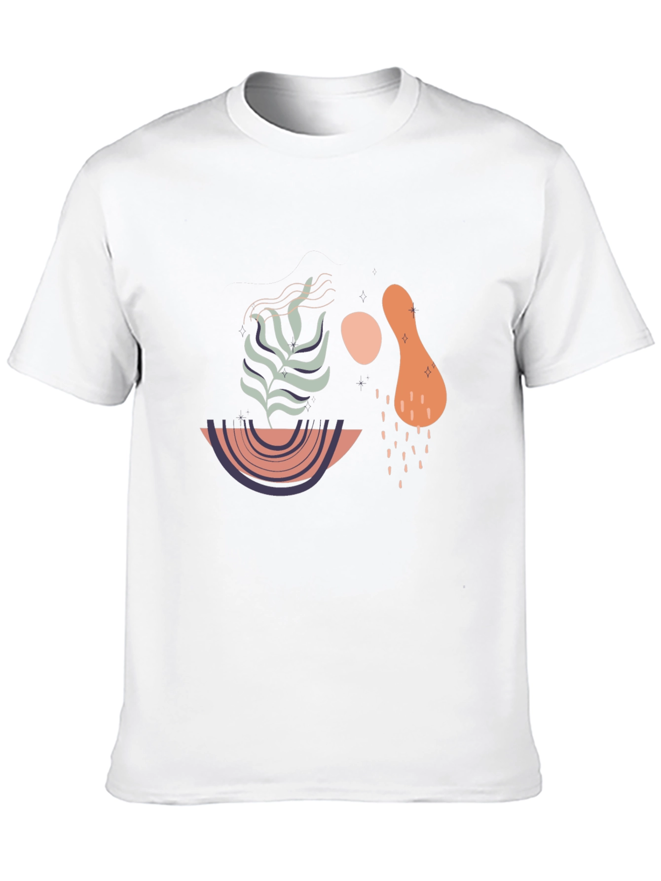 Abstract Graphic Print T-Shirt - Modern Art Tee