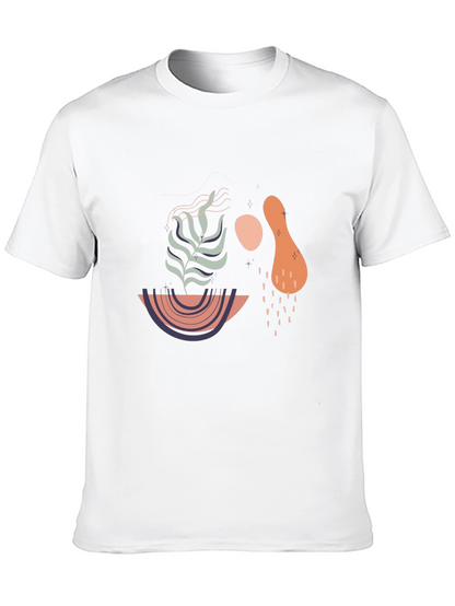 Abstract Graphic Print T-Shirt - Modern Art Tee