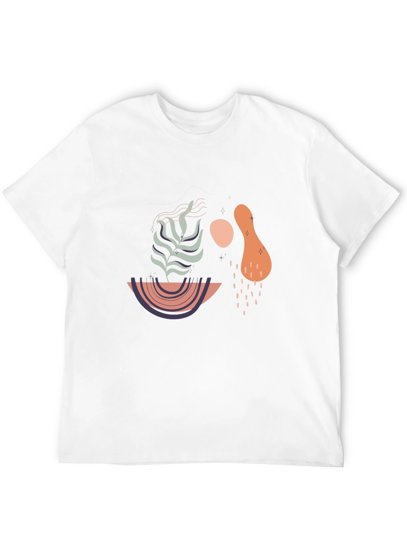 Abstract Graphic Print T-Shirt - Modern Art Tee