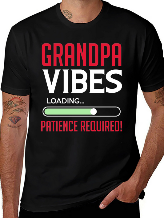 Grandpa Vibes Loading Graphic T-Shirt