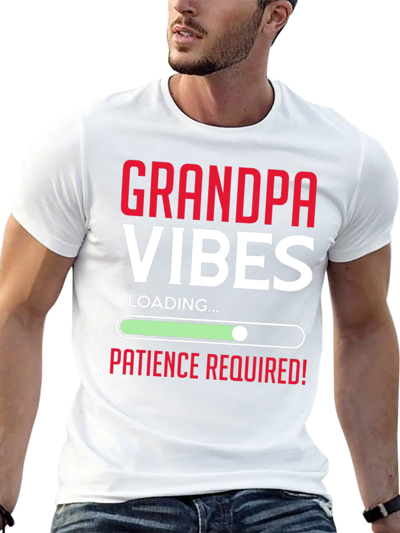 Grandpa Vibes Loading Graphic T-Shirt