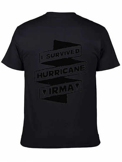 I Survived Hurricane Irma Black T-Shirt
