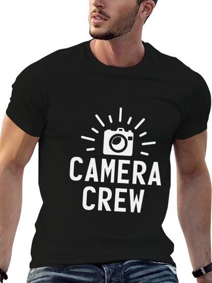Camera Crew T-Shirt - Black Graphic Tee