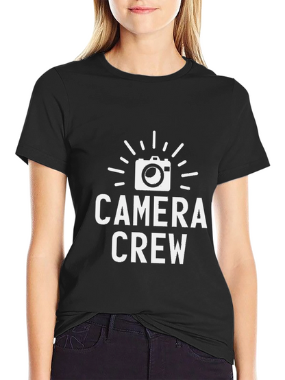 Camera Crew T-Shirt - Black Graphic Tee