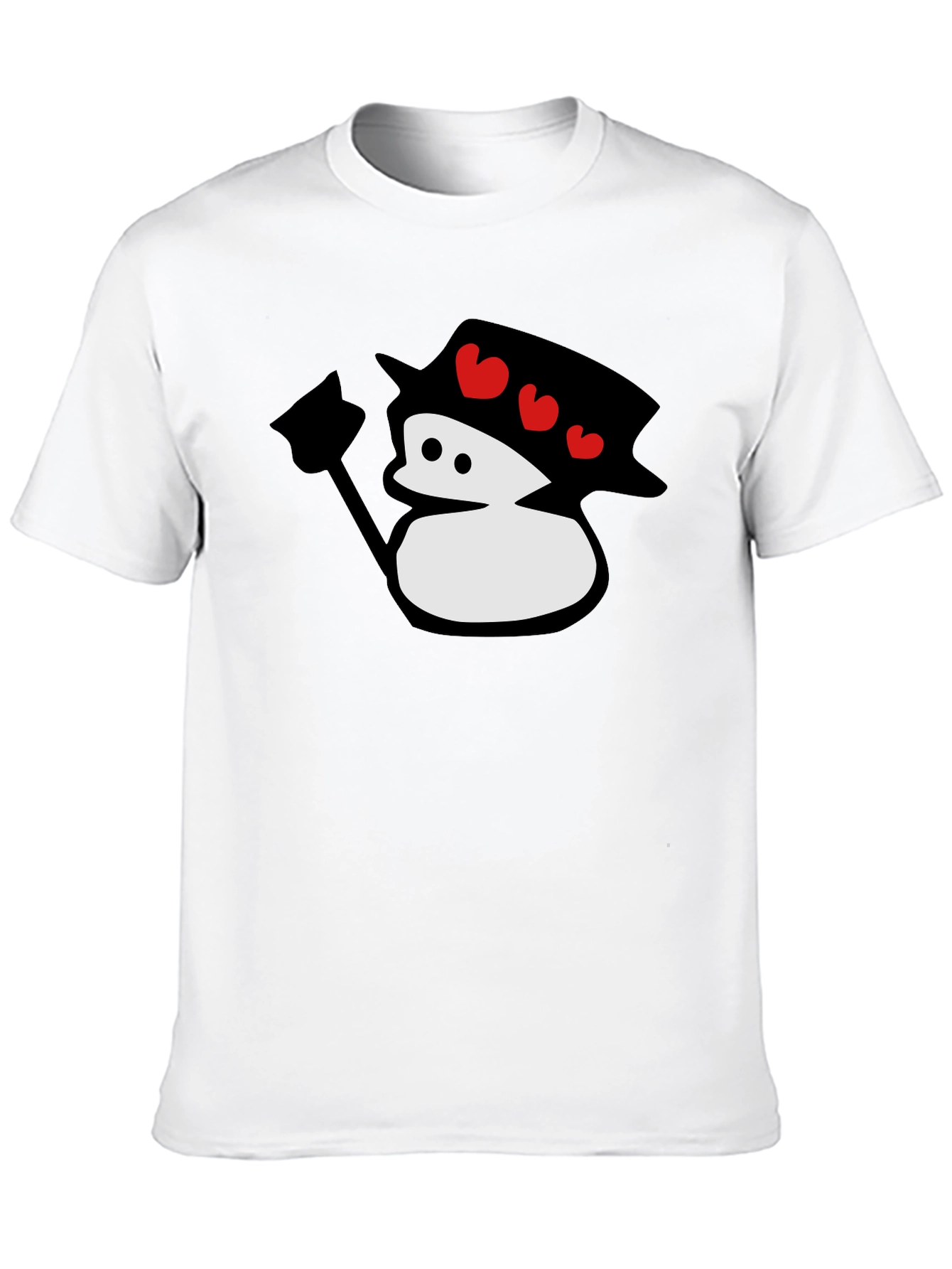 Cute Cartoon Snowman T-Shirt