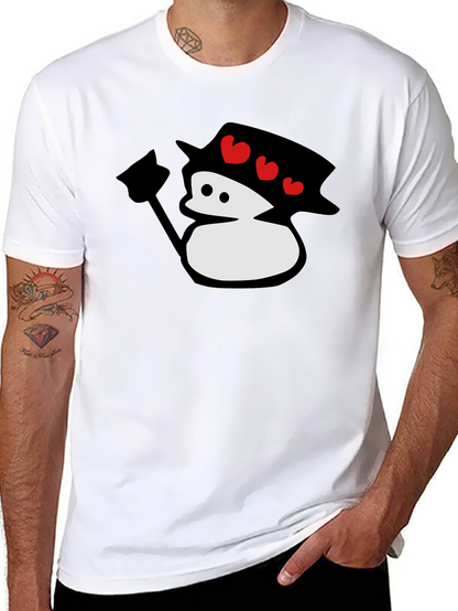 Cute Cartoon Snowman T-Shirt