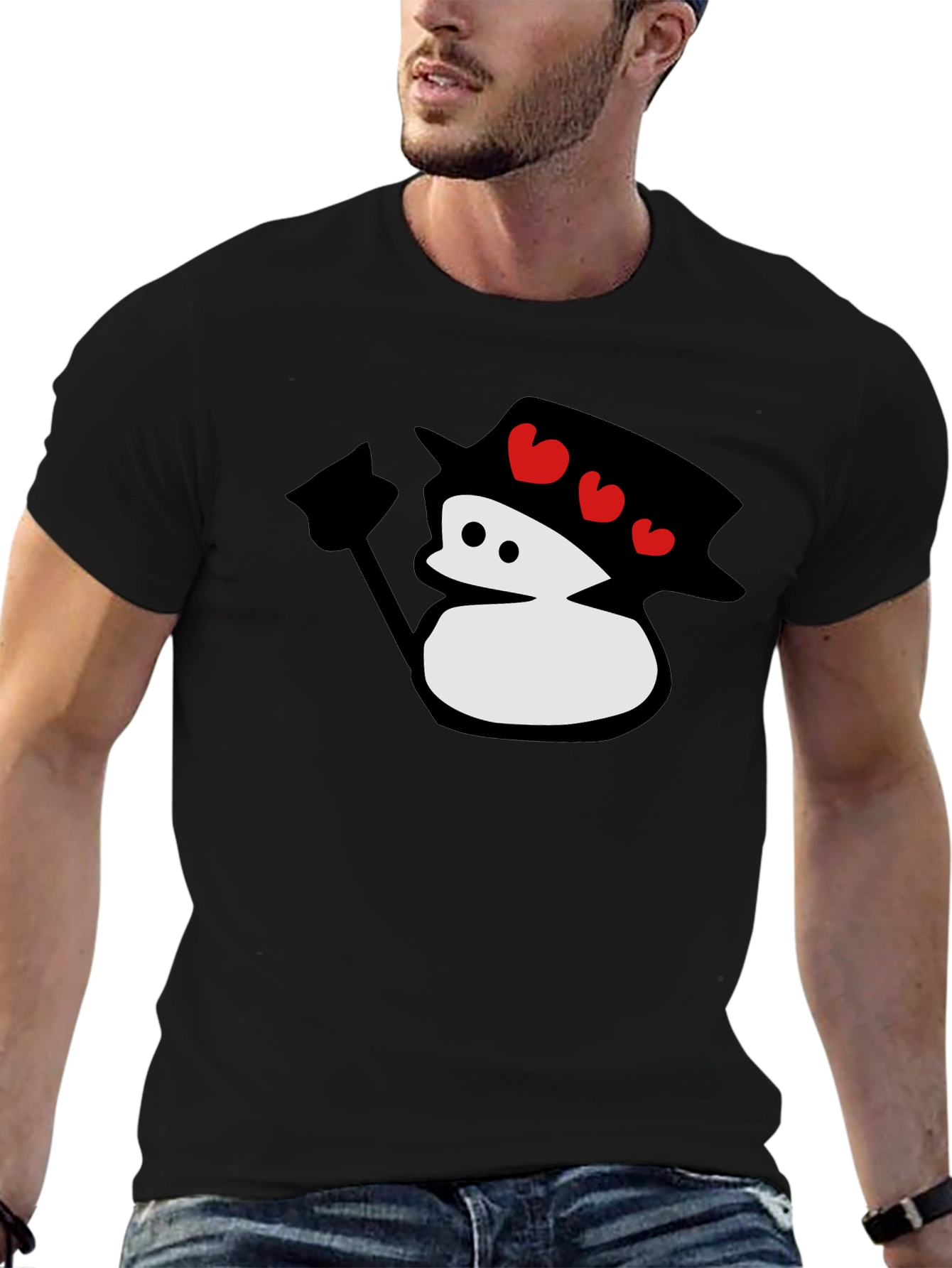Cute Cartoon Snowman T-Shirt