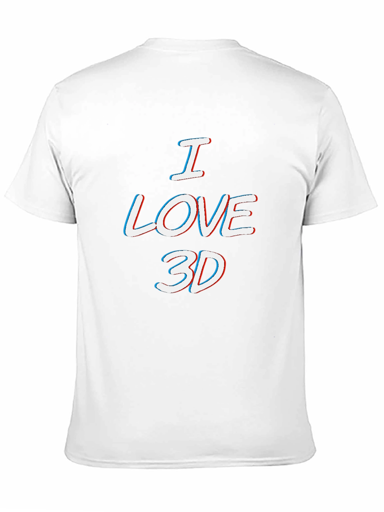 I Love 3D T-Shirt - Anaglyph Style