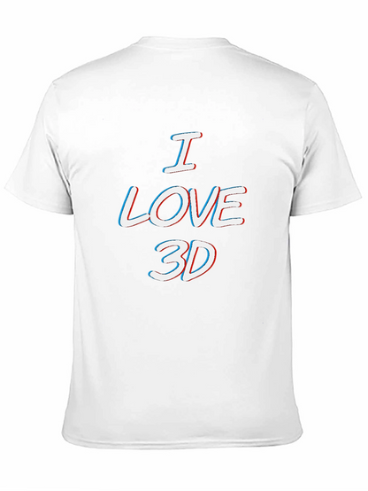 I Love 3D T-Shirt - Anaglyph Style