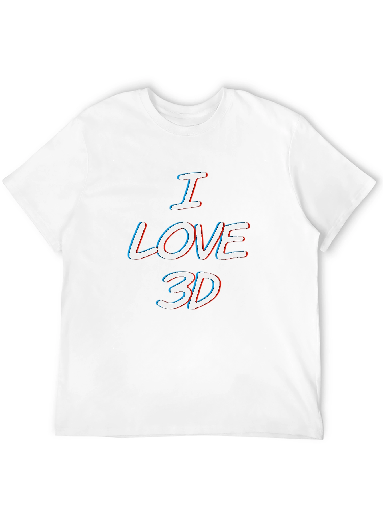 I Love 3D T-Shirt - Anaglyph Style