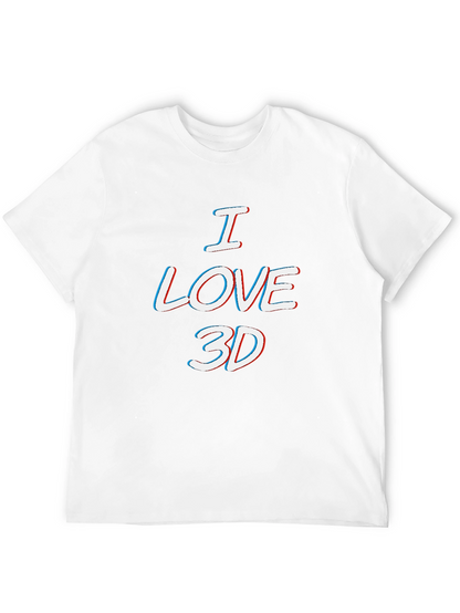 I Love 3D T-Shirt - Anaglyph Style