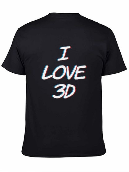 I Love 3D T-Shirt - Anaglyph Style
