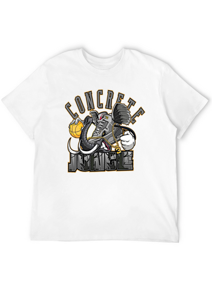 Concrete Jungle Elephant Sneaker Black T-Shirt
