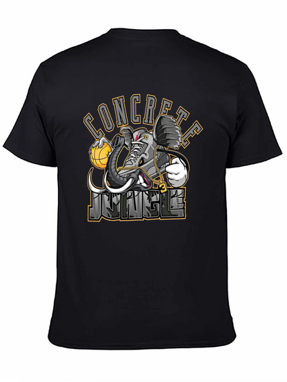 Concrete Jungle Elephant Sneaker Black T-Shirt