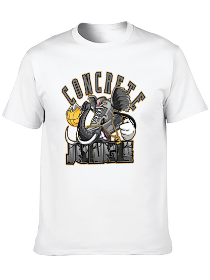 Concrete Jungle Elephant Sneaker Black T-Shirt
