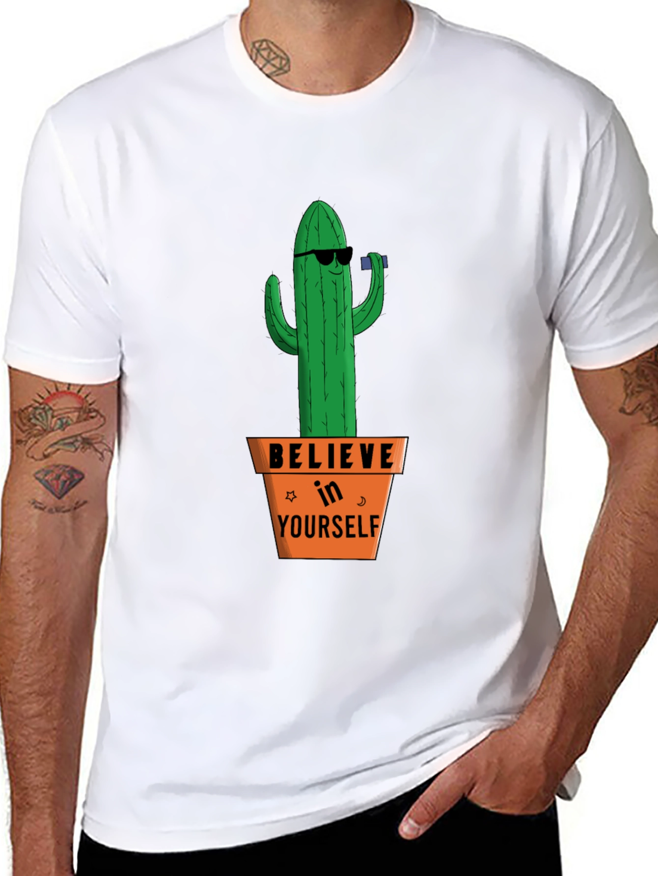 Believe in Yourself Cactus T-Shirt