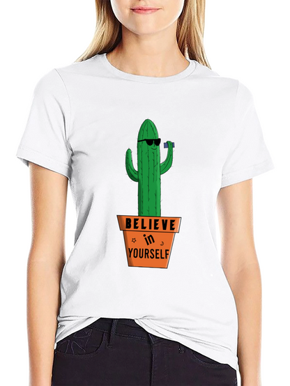 Believe in Yourself Cactus T-Shirt
