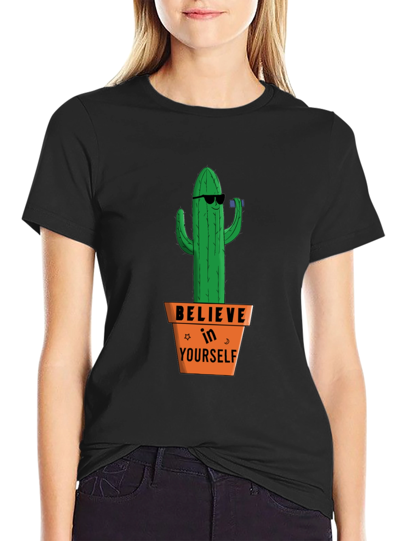 Believe in Yourself Cactus T-Shirt