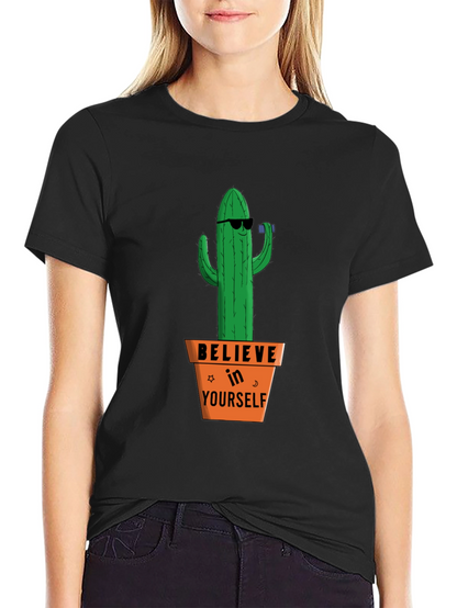 Believe in Yourself Cactus T-Shirt