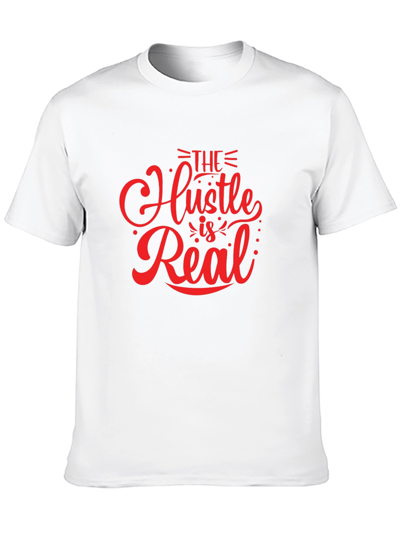 The Hustle is Real Black Graphic Tee