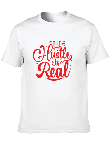 The Hustle is Real Black Graphic Tee