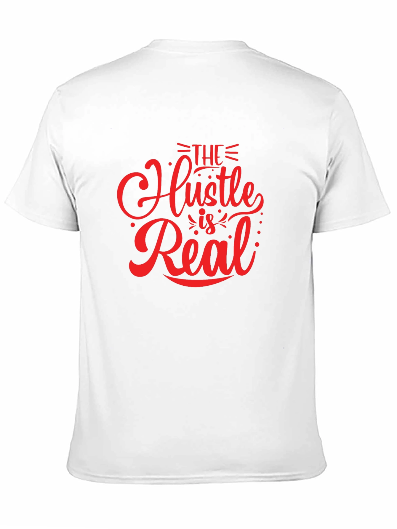 The Hustle is Real Black Graphic Tee