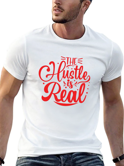 The Hustle is Real Black Graphic Tee