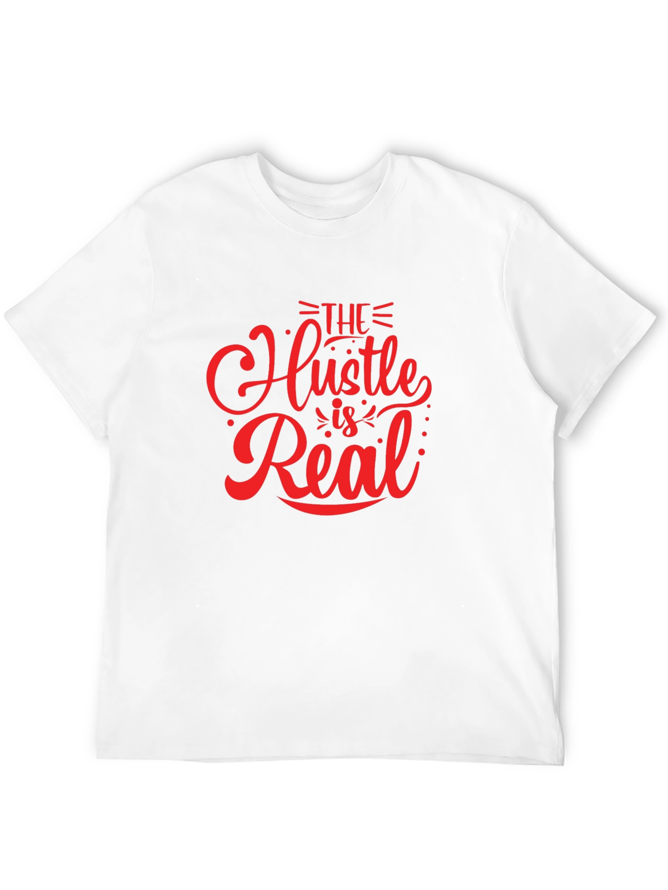 The Hustle is Real Black Graphic Tee