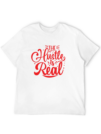 The Hustle is Real Black Graphic Tee