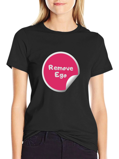 Remove Ego Black Tee - Awareness & Style