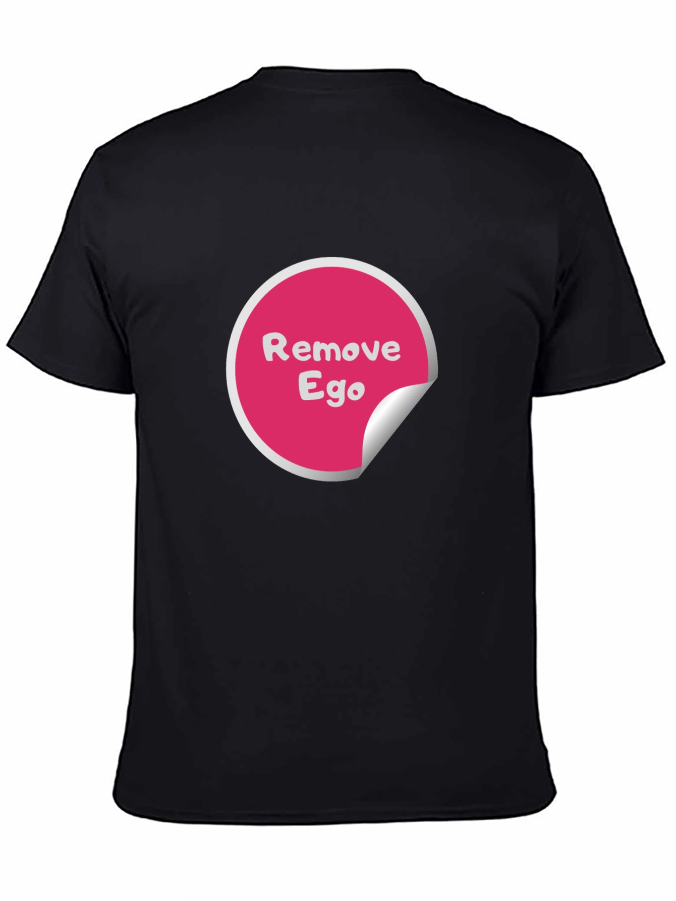 Remove Ego Black Tee - Awareness & Style