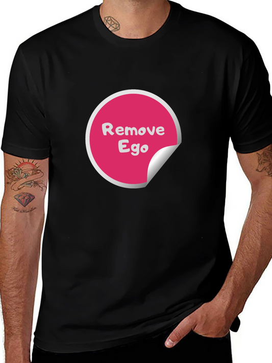 Remove Ego Black Tee - Awareness & Style