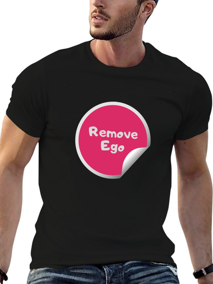 Remove Ego Black Tee - Awareness & Style