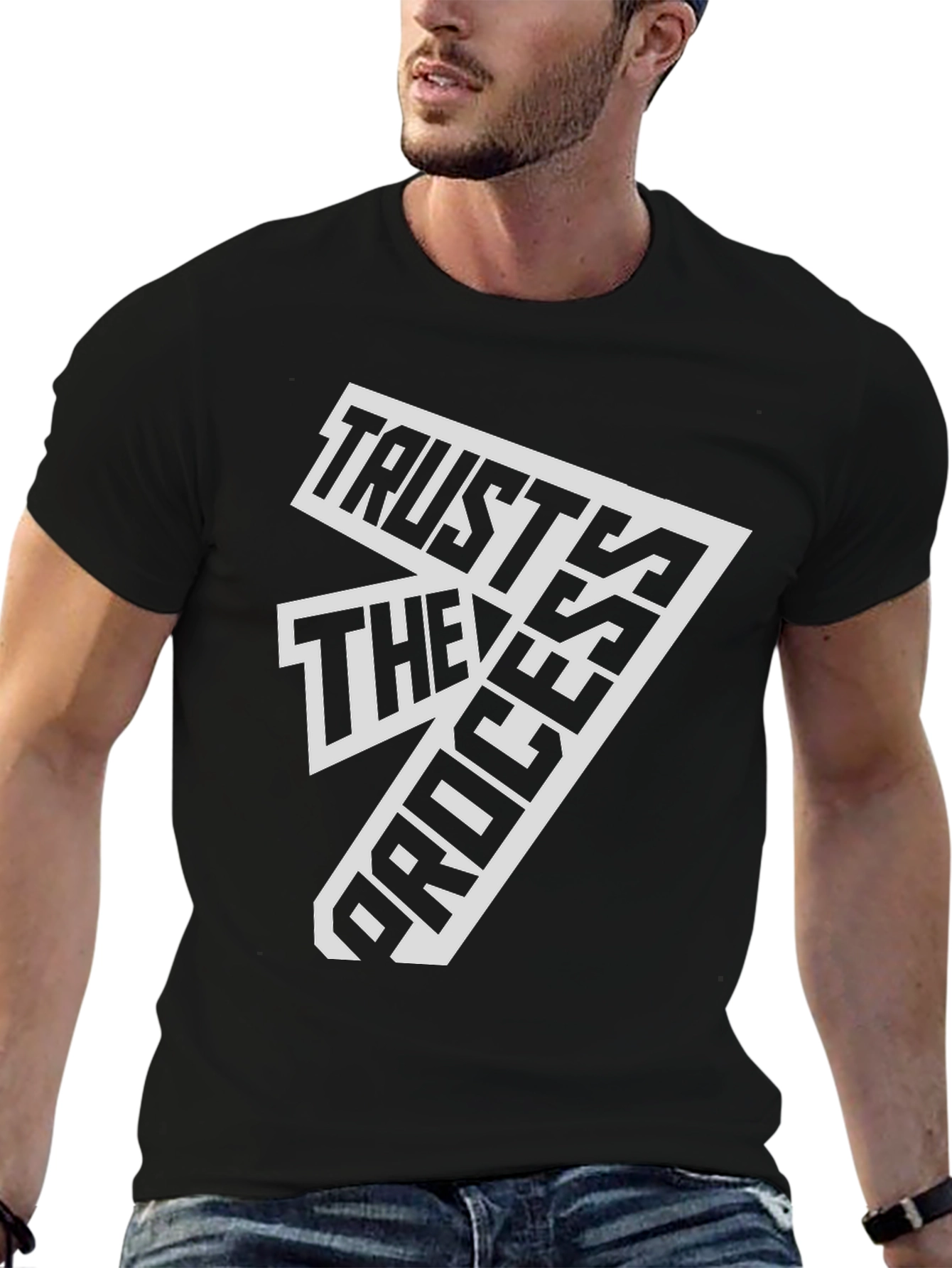 Trust The Process Black Graphic Tee