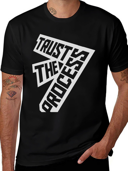 Trust The Process Black Graphic Tee