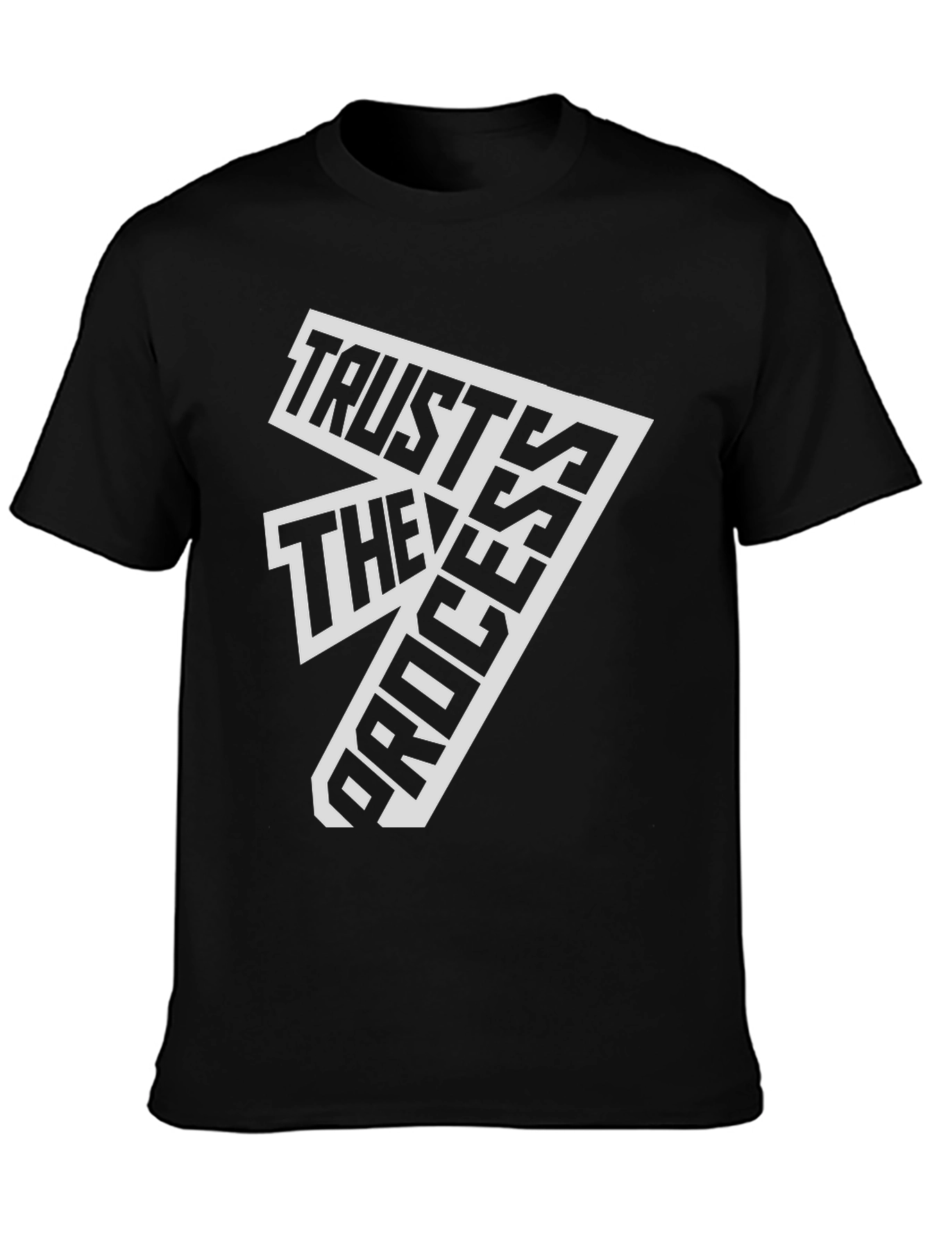 Trust The Process Black Graphic Tee