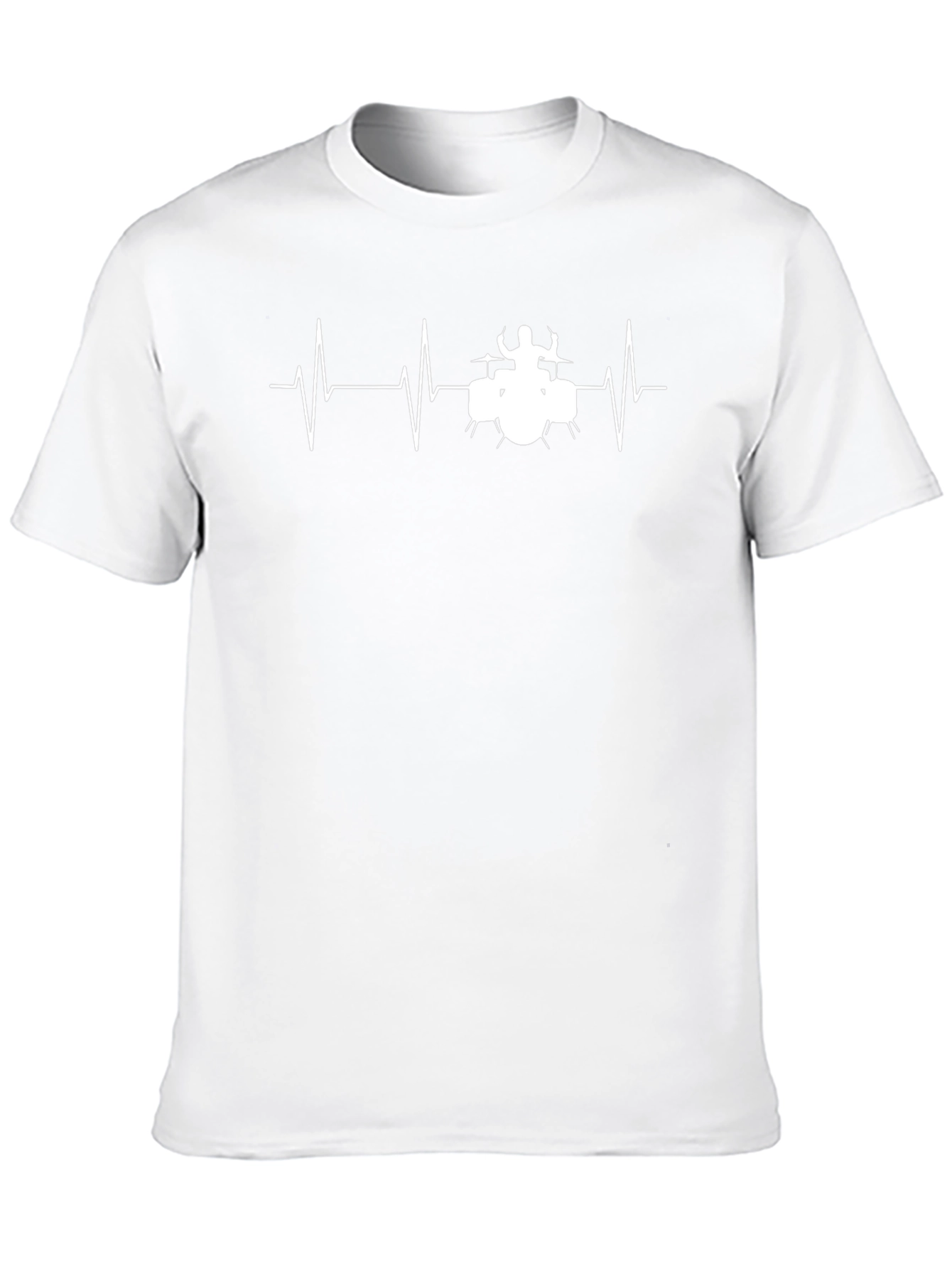 Drummer Heartbeat T-Shirt - Black