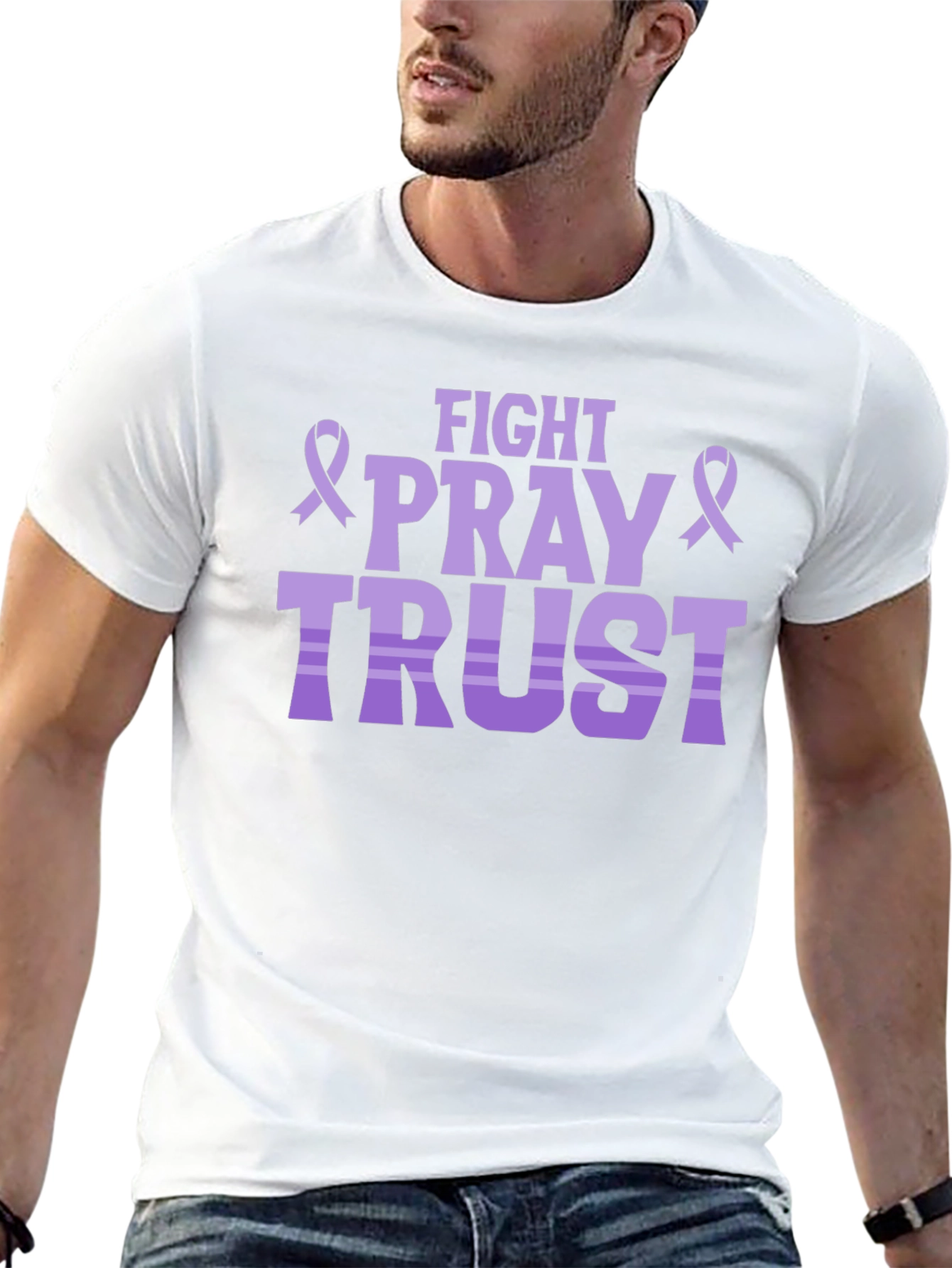 Fight Pray Trust T-Shirt: Faith & Strength