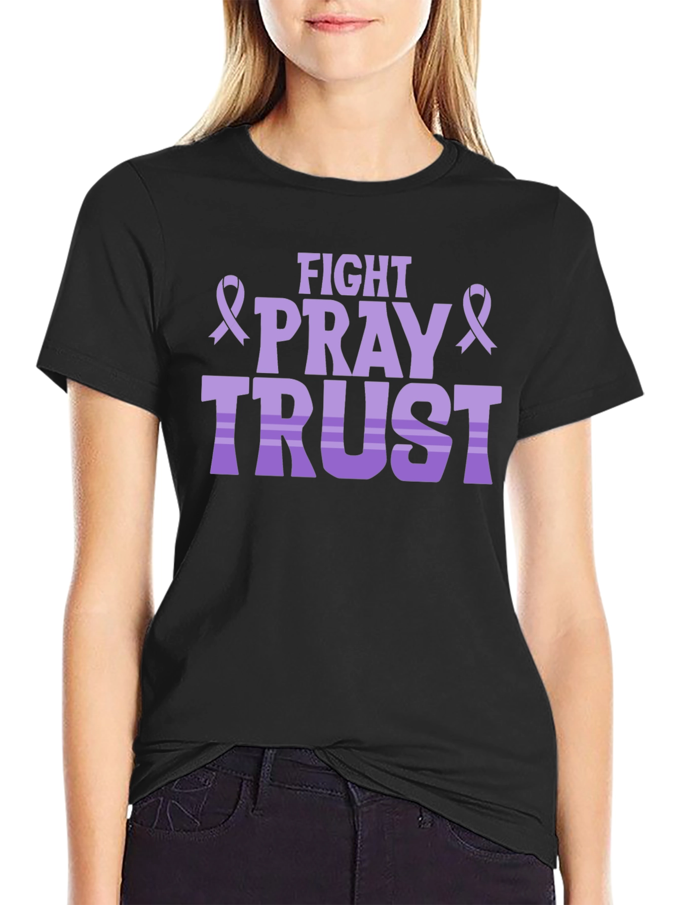 Fight Pray Trust T-Shirt: Faith & Strength