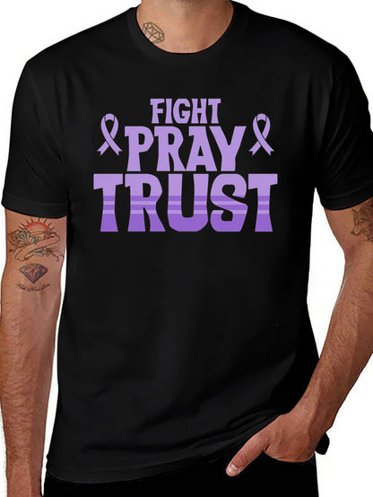 Fight Pray Trust T-Shirt: Faith & Strength