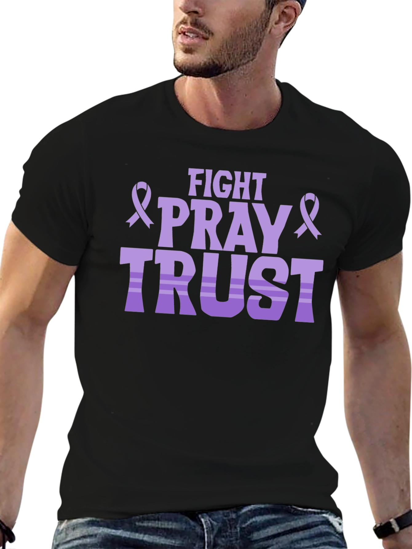 Fight Pray Trust T-Shirt: Faith & Strength