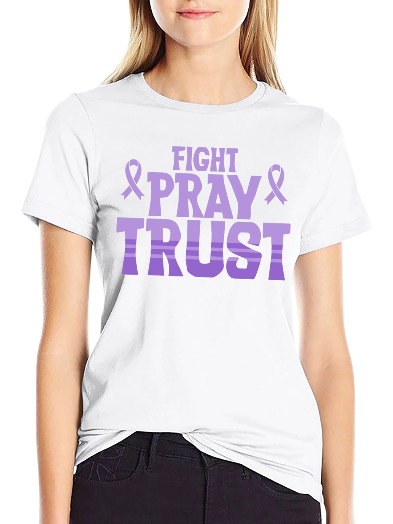 Fight Pray Trust T-Shirt: Faith & Strength