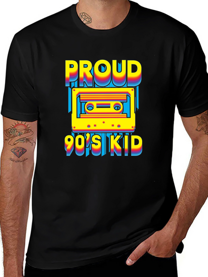 Proud 90s Kid Cassette Tape Graphic T-Shirt