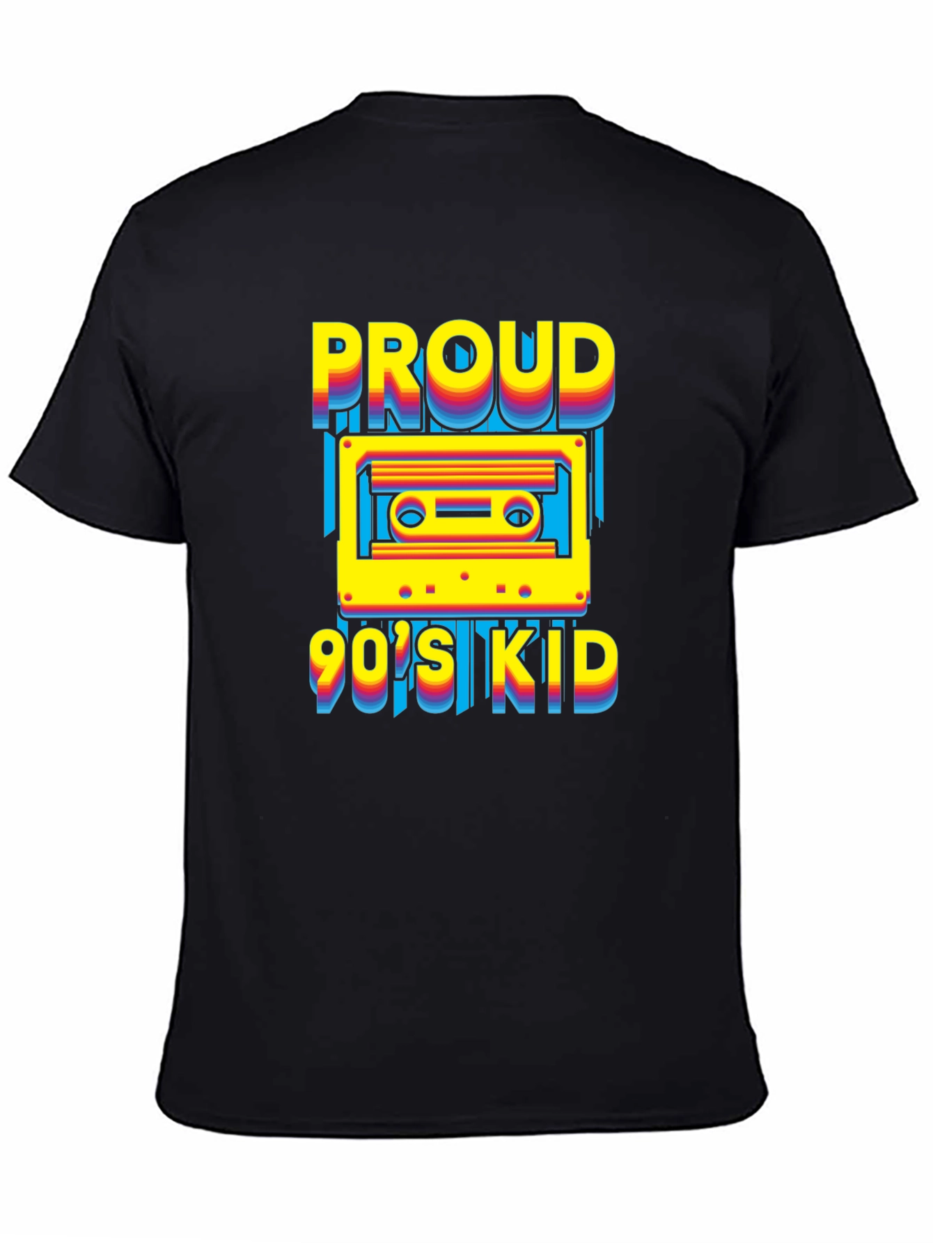 Proud 90s Kid Cassette Tape Graphic T-Shirt