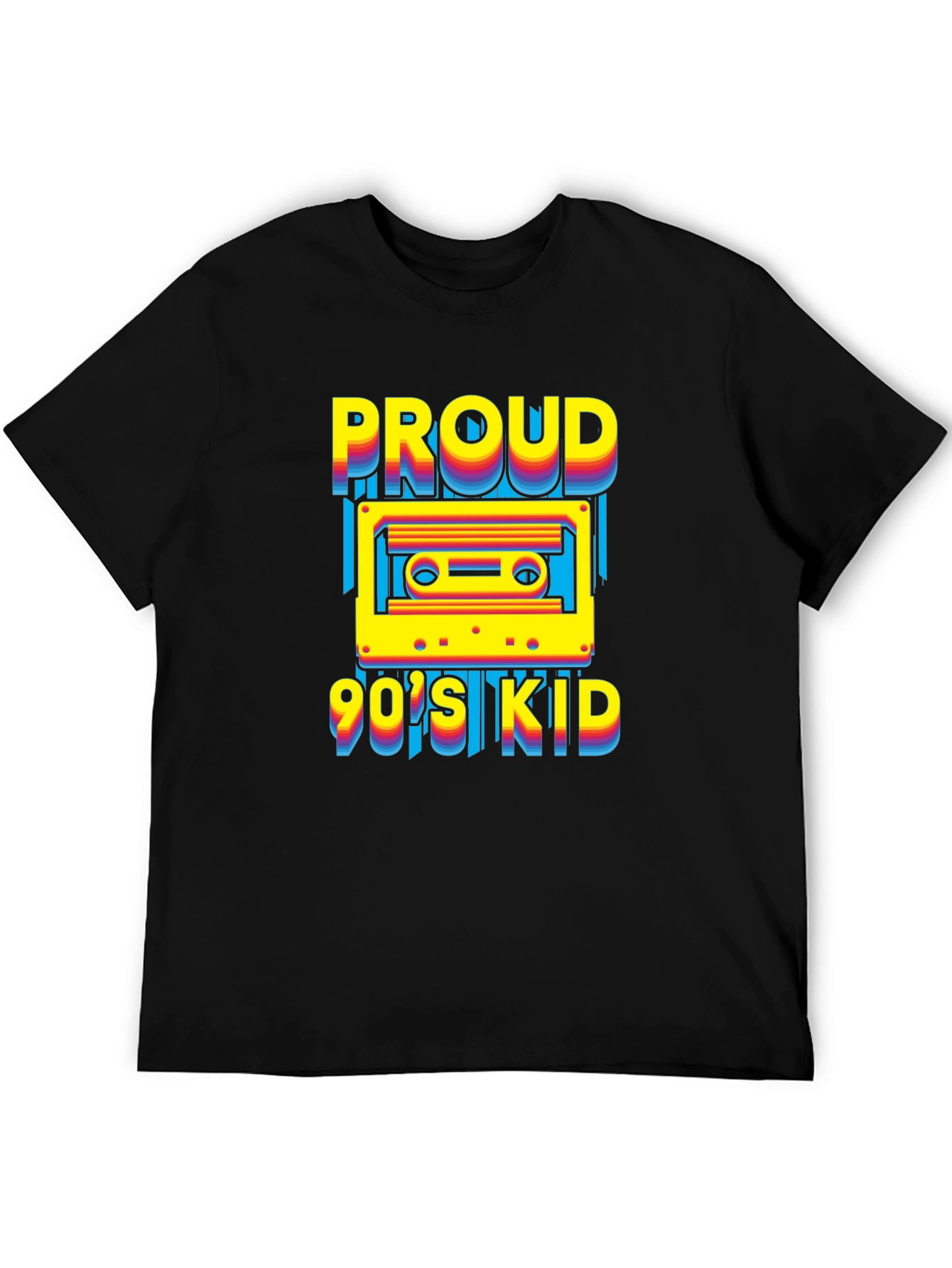 Proud 90s Kid Cassette Tape Graphic T-Shirt