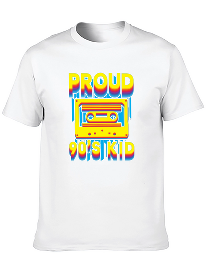 Proud 90s Kid Cassette Tape Graphic T-Shirt