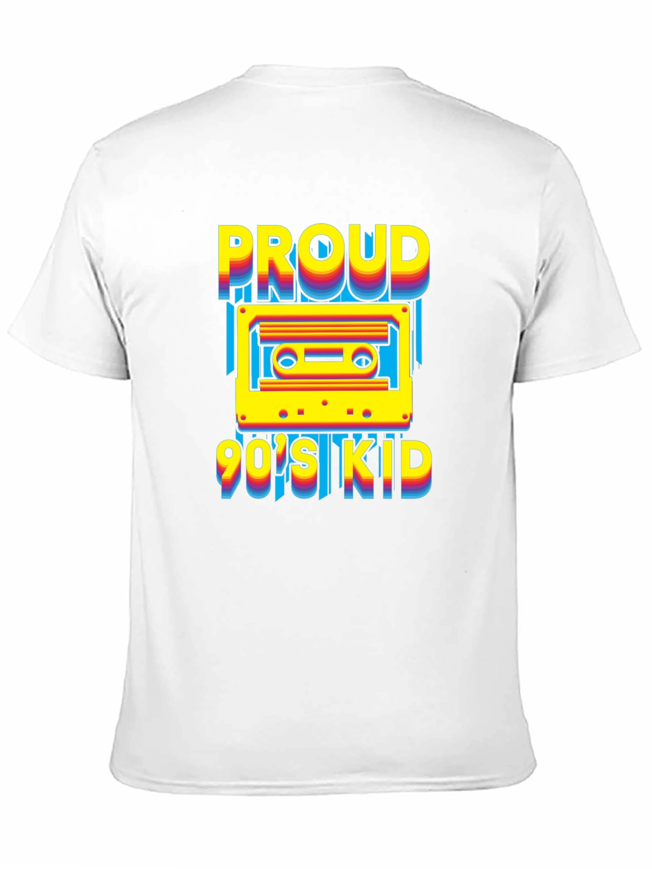 Proud 90s Kid Cassette Tape Graphic T-Shirt