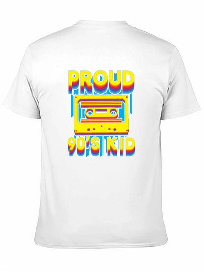 Proud 90s Kid Cassette Tape Graphic T-Shirt